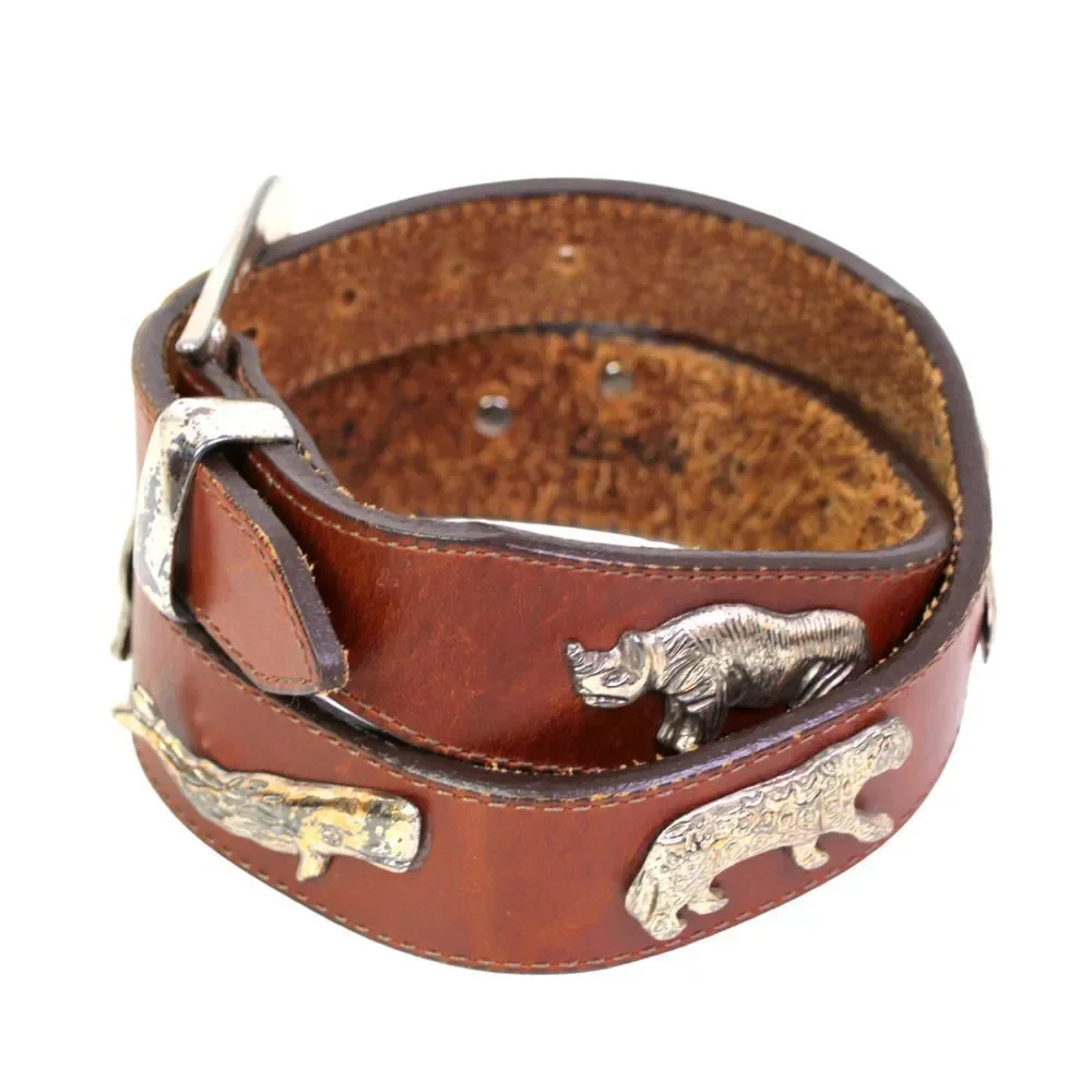 Honest BROWN GENUINE LEATHER 1 1/4
